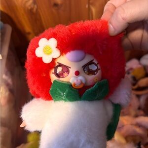 Cute Red and White Plush Toy